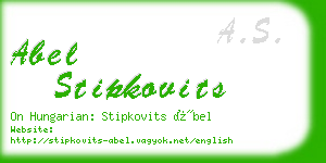 abel stipkovits business card